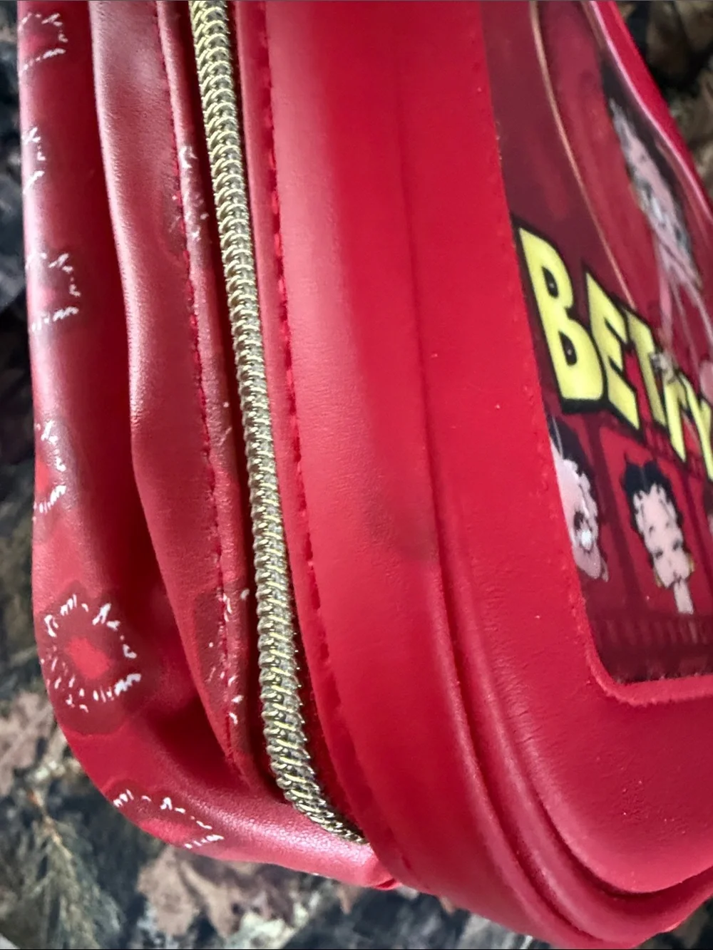 GlamLite Betty Boop Red Crossbody Bag